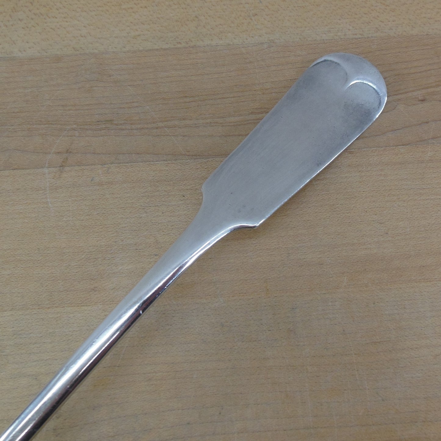 Holmes & Edwards XIV Antique Tipped Silverplate Punch Soup Ladle - Colonial Fiddle 12'