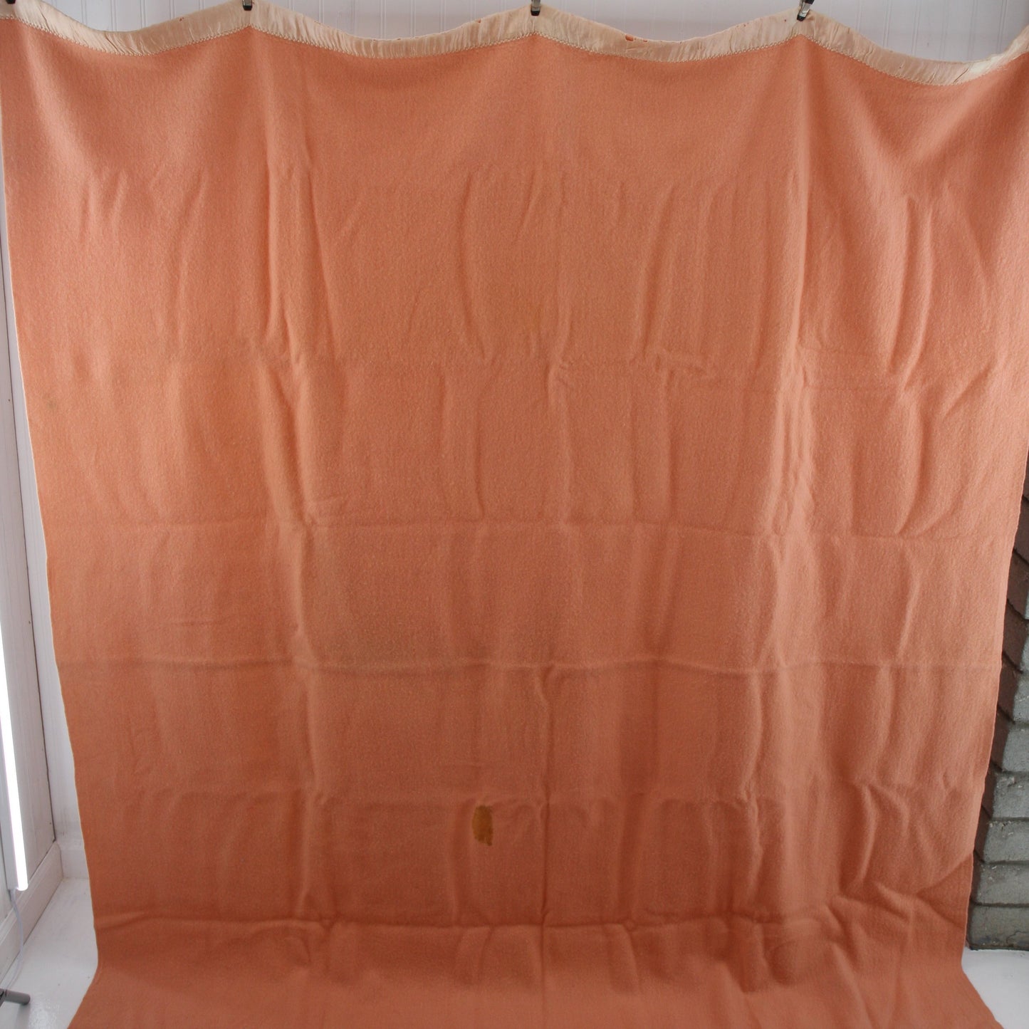 Vintage Pink Beacon 100% Wool Blanket 7