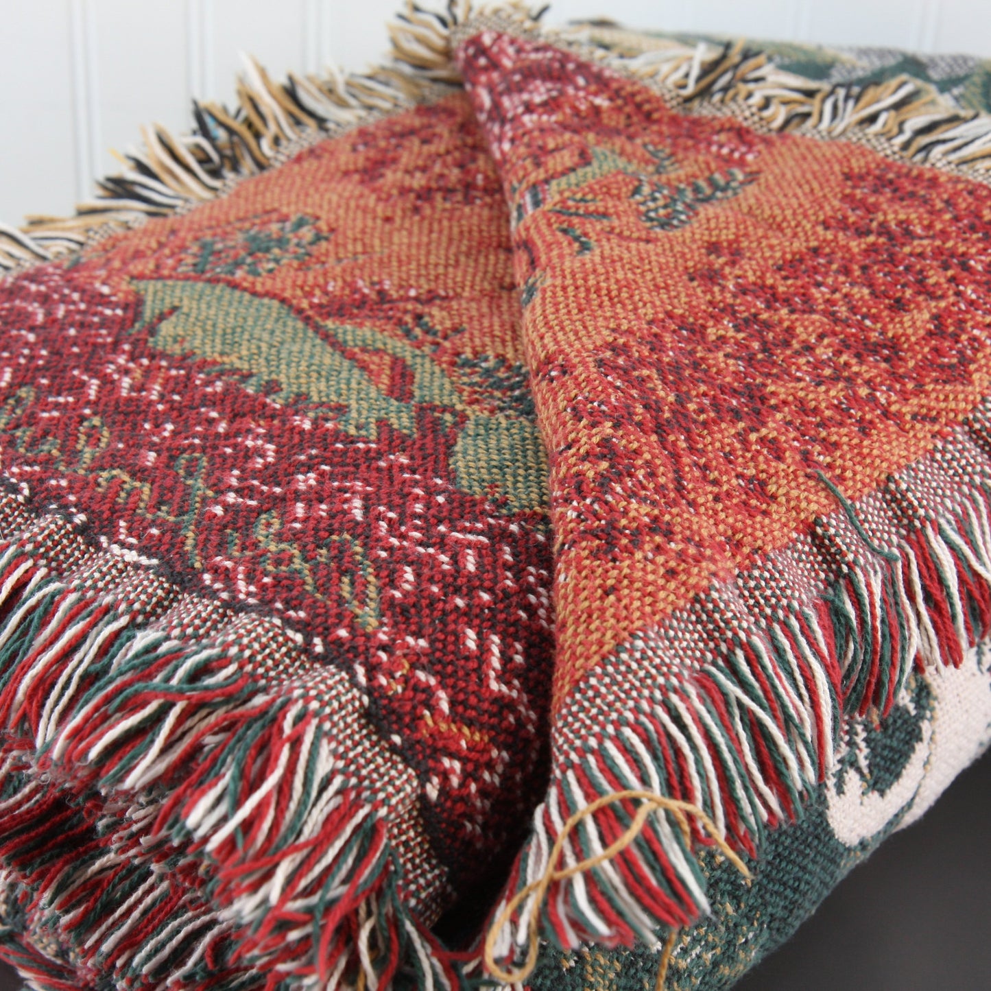 Bob Timerlake Design Cotton Throws Geese & Floral 48 X 68