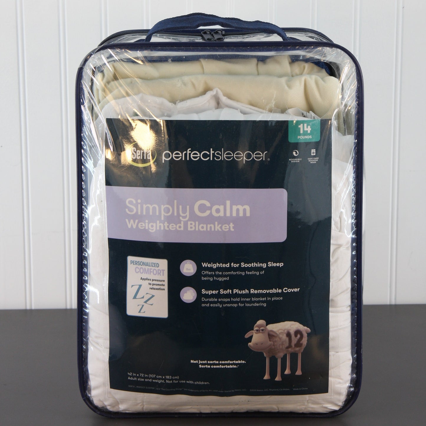 Serta Simply Calm 14 Pound Adult Weighted Blanket 42" x 72"