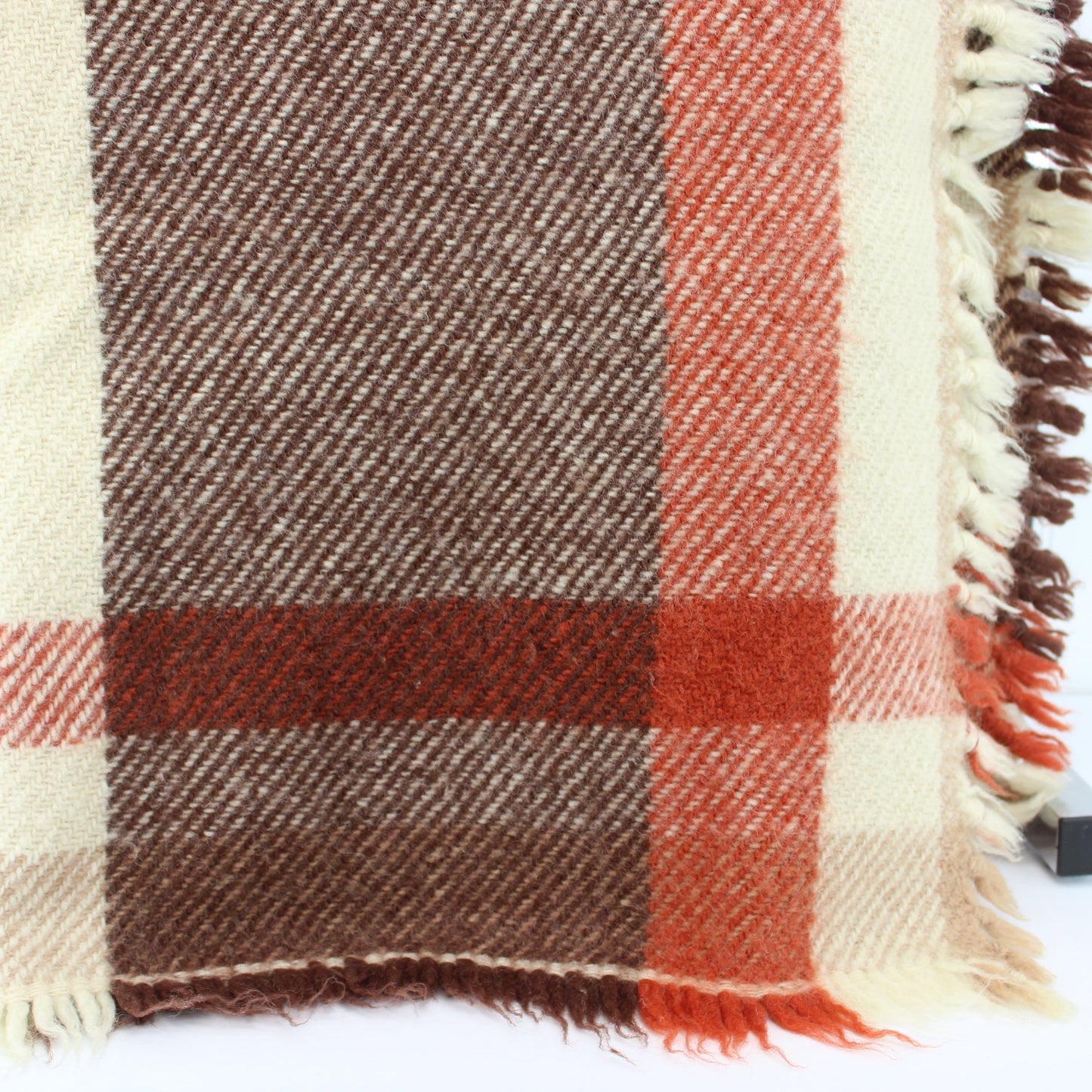 Nerotrivi Greece Heavy Wool Blanket Travel Rug Handsome Plaid