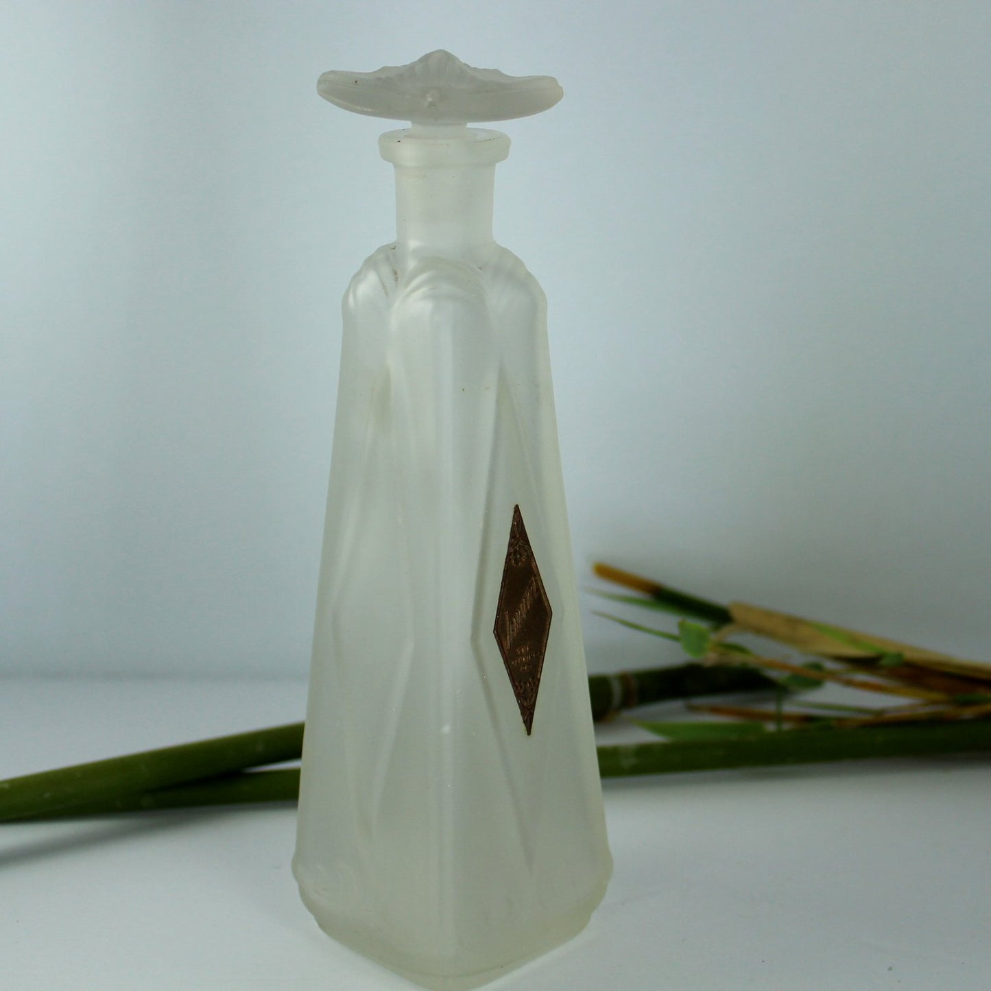 Truly Rare Jennette Antique Scent Perfume Bottle Jennings Co Bottle patent 1916 Wm Orem