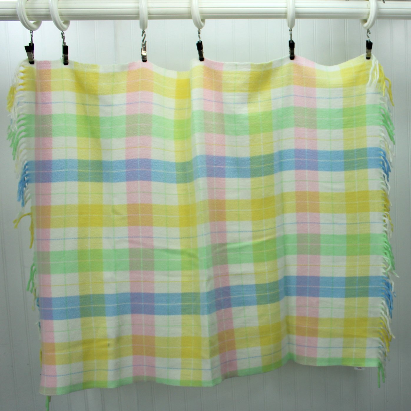 Tennessee Woolen Mills Acrylic Crib Blanket Lap Robe Pastels