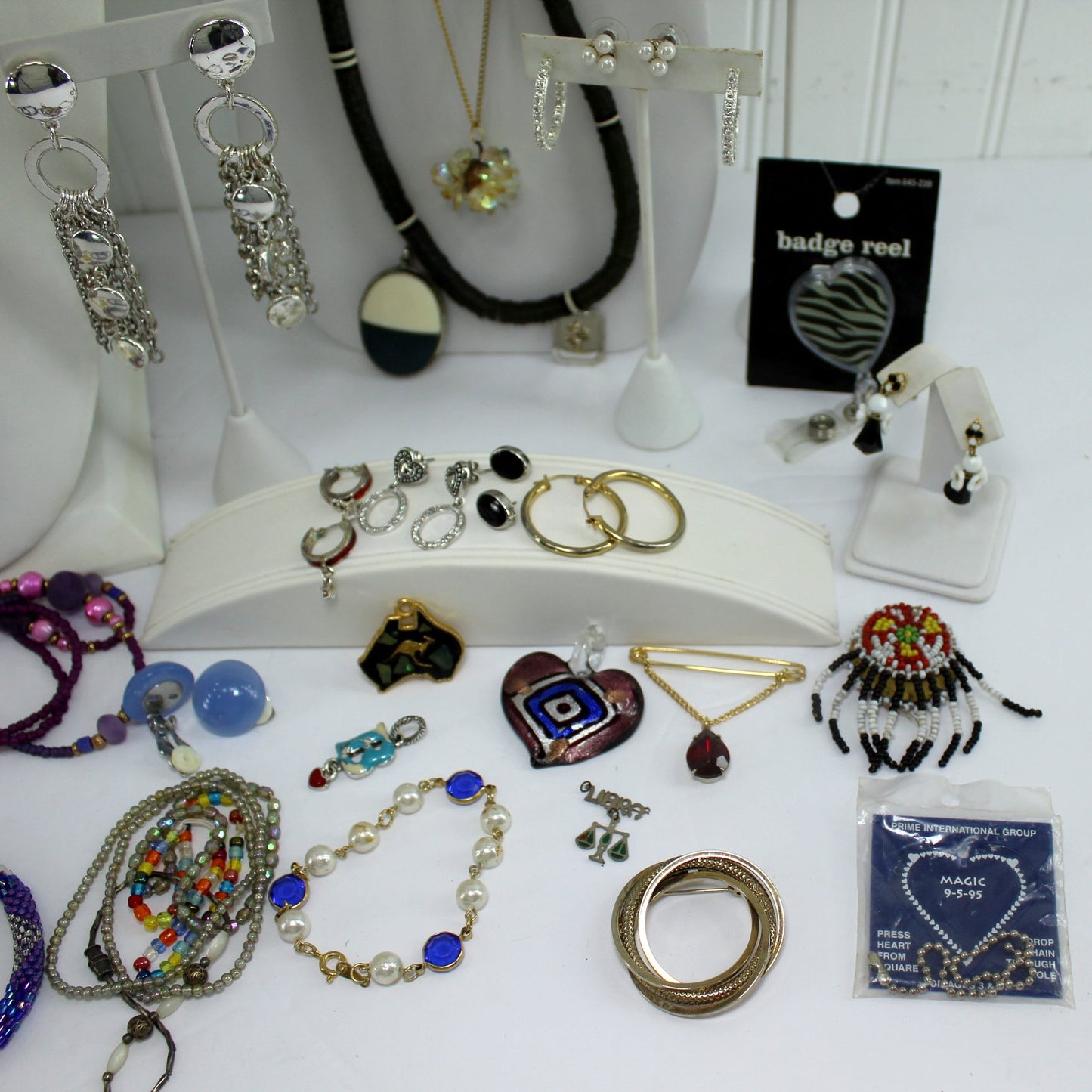 Collection Lot 45 Pieces Unmarked Jewelry Resale DIY chicos er