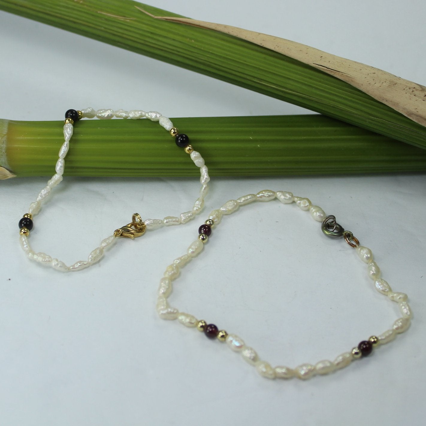 Collection Lot 6 Faux Pearl Bracelets Vintage Fresh Water Round DIY freshwater pearls