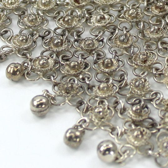 Wrist Hand Ring Slave Bracelet Chain Metal Costume Boho Fun closeup