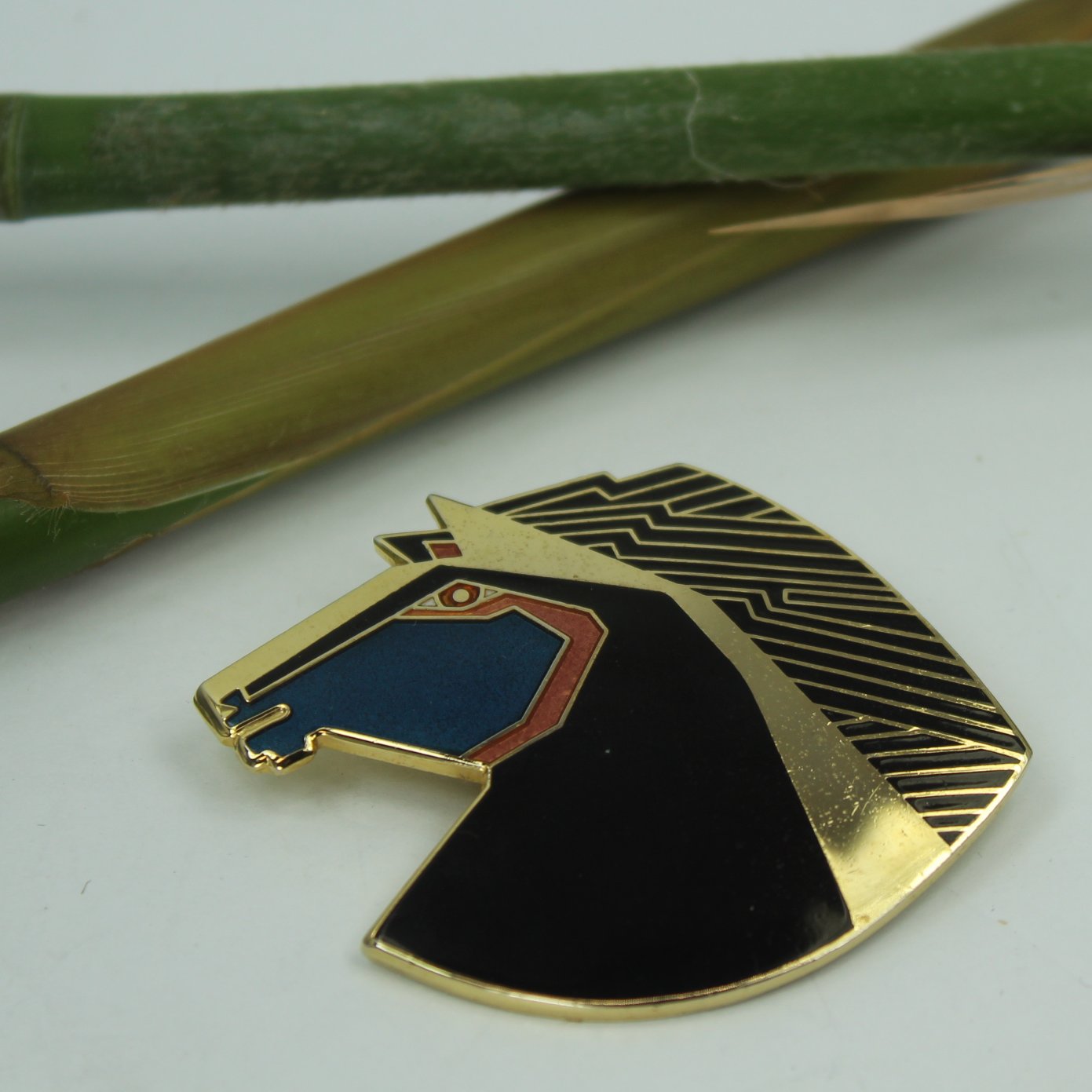 Laurel Burch Wild Stallion Pendant Pin Vintage Design