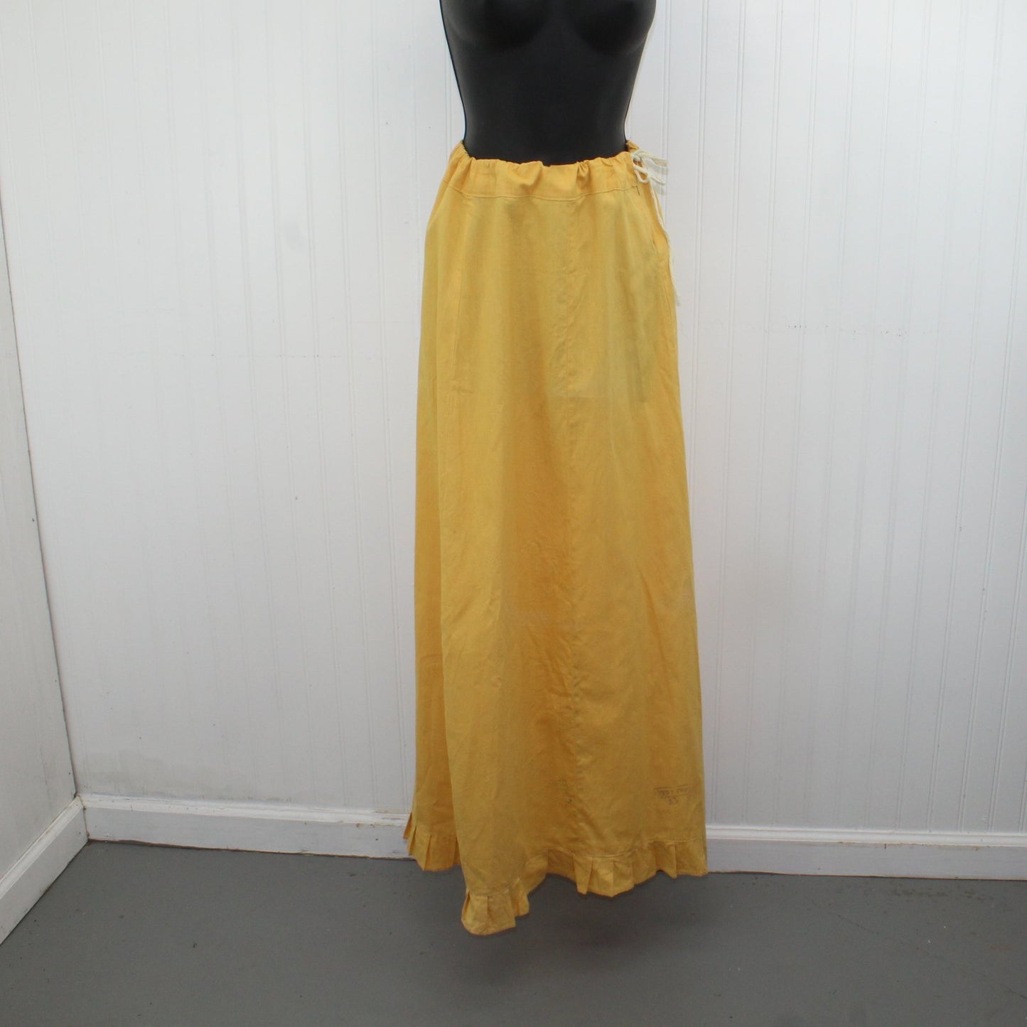 Edwardian Costume Cotton Drawstring Skirt Top Factory Motoring Outfit skirt alone