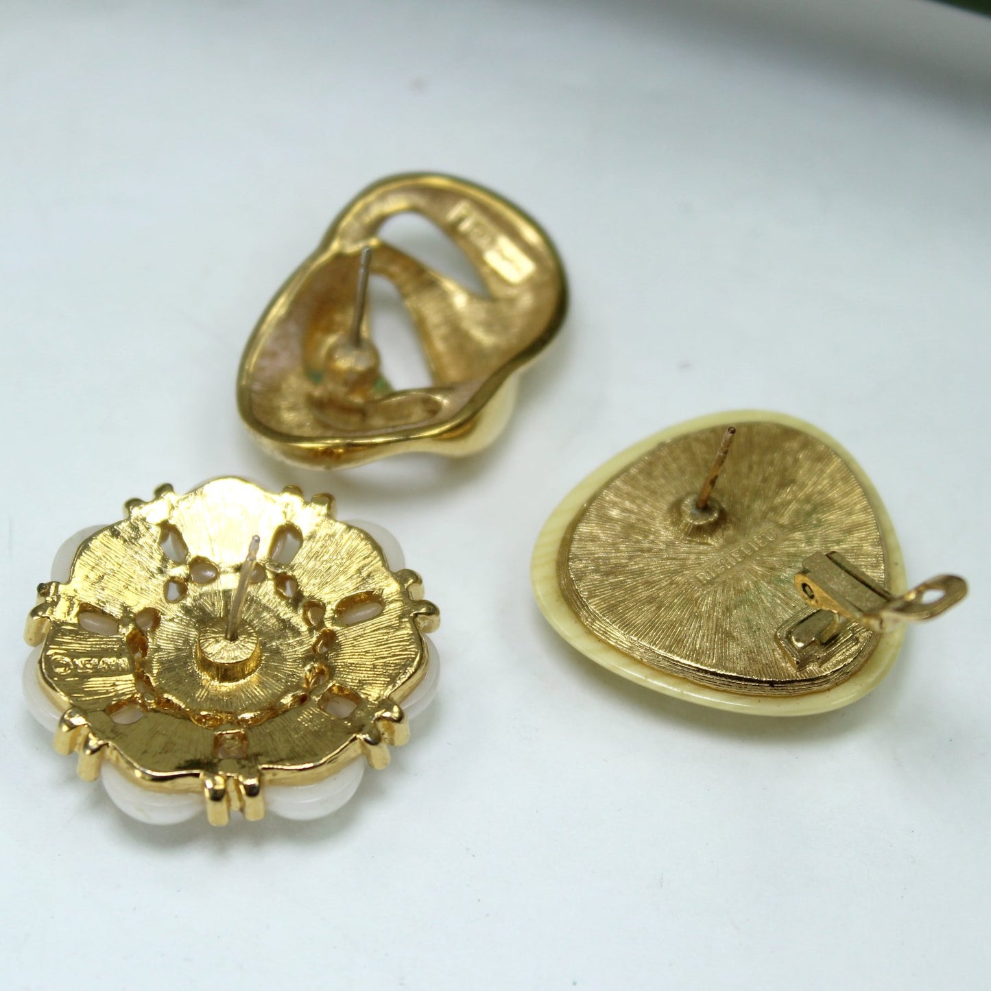 Collection 3 Designer Post Earrings Napier Richelieu Quality Lot all are marked