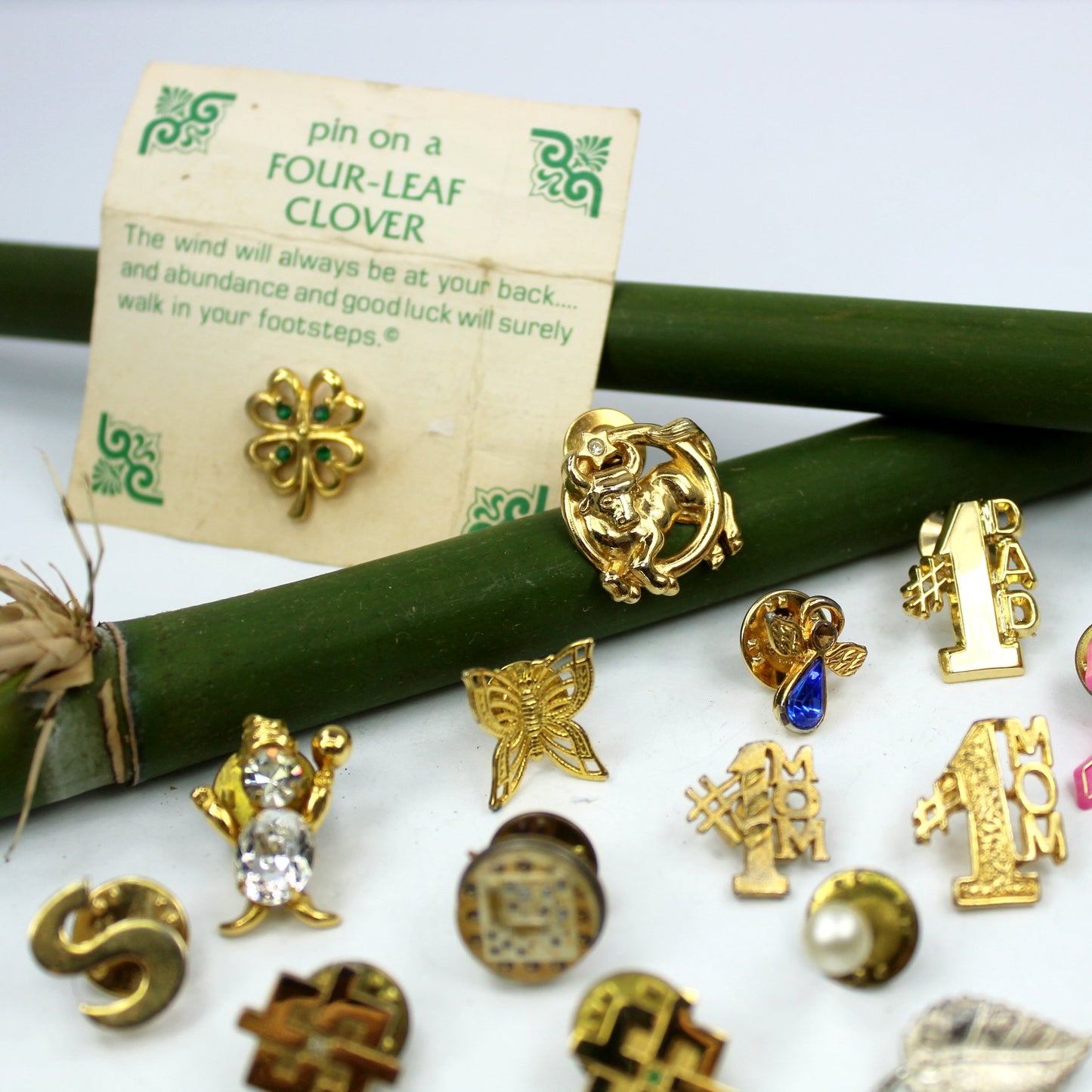 Lot Collection 23 Variety Pins Buttons Wear DIY Jewelry Collage Repurpose other items incl