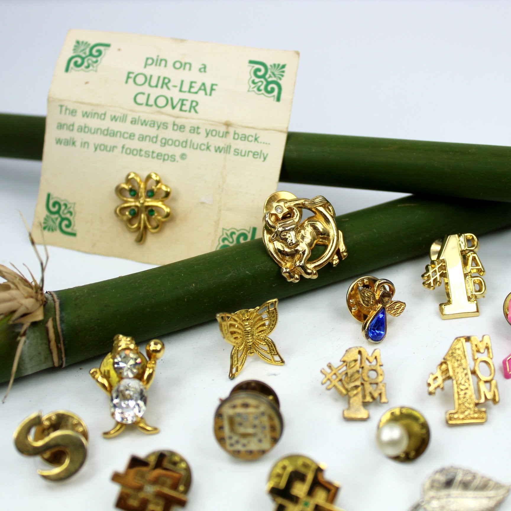 Lot Collection 23 Variety Pins Buttons Wear DIY Jewelry Collage Repurpose other items incl