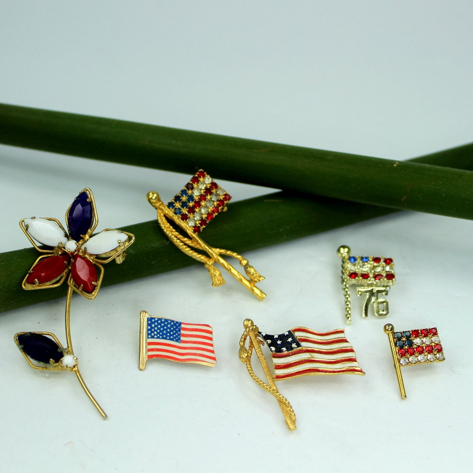 American Flag Rhinestone Pins - jewelry - by owner - sale - craigslist