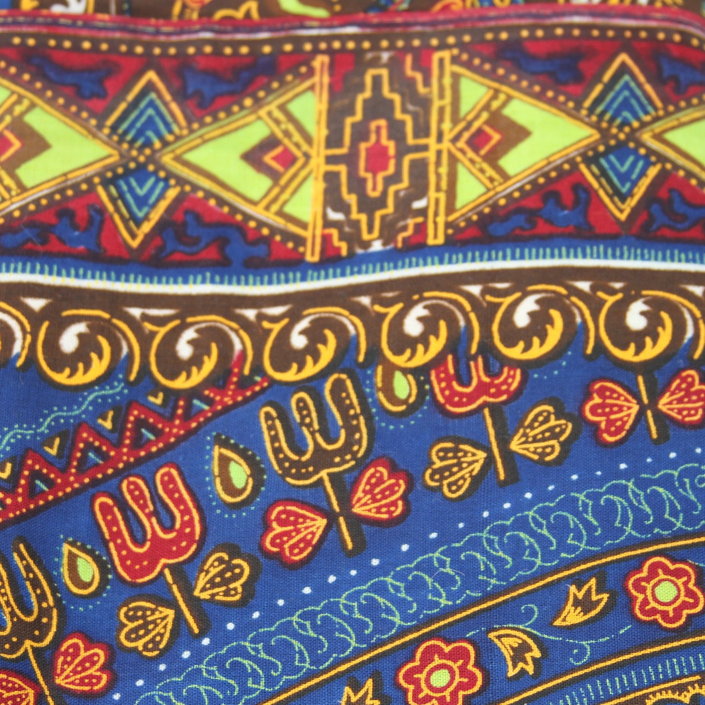 Vintage Nigerian African Cotton Fabric 5