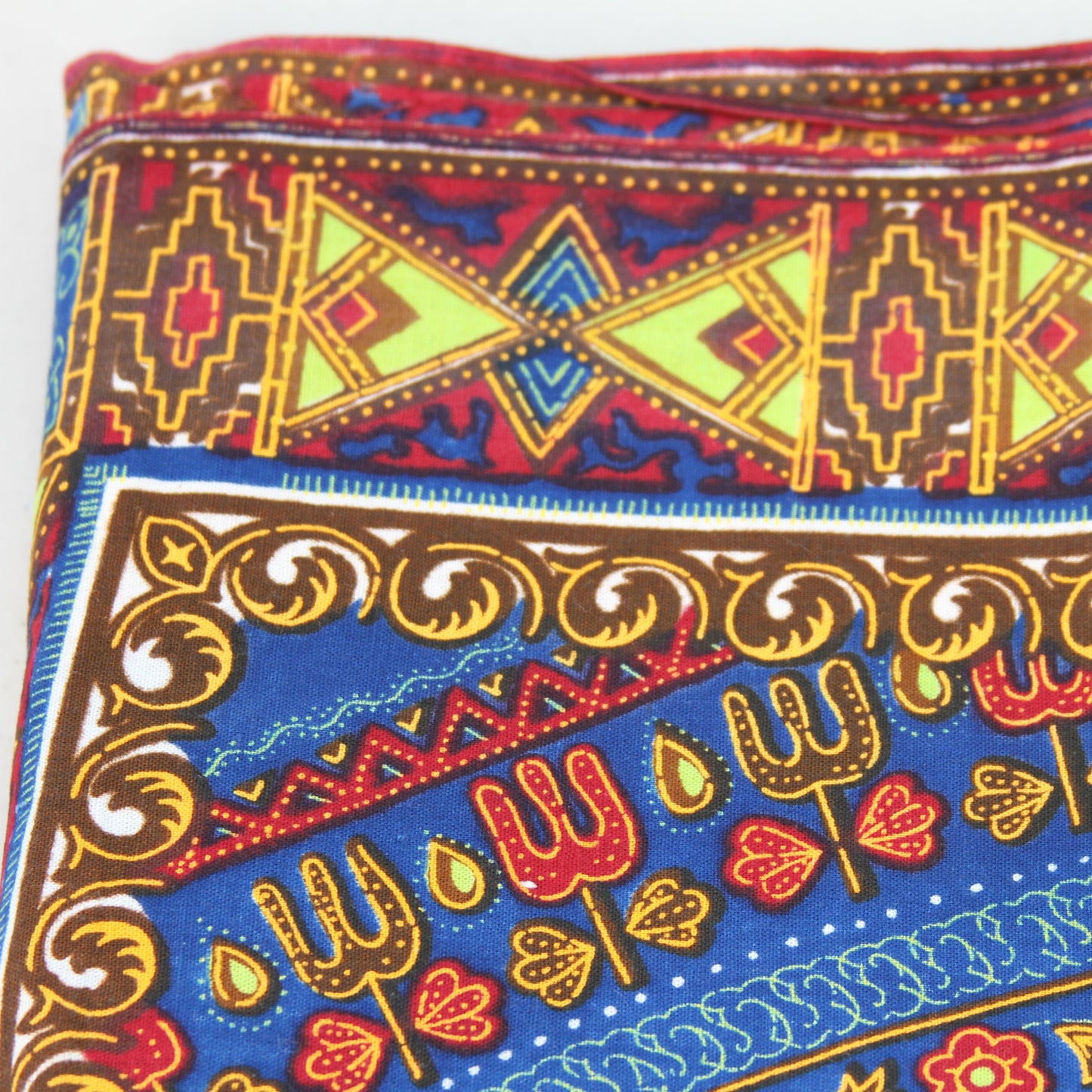 Vintage Nigerian fabric by the yard, unused. African themes 3