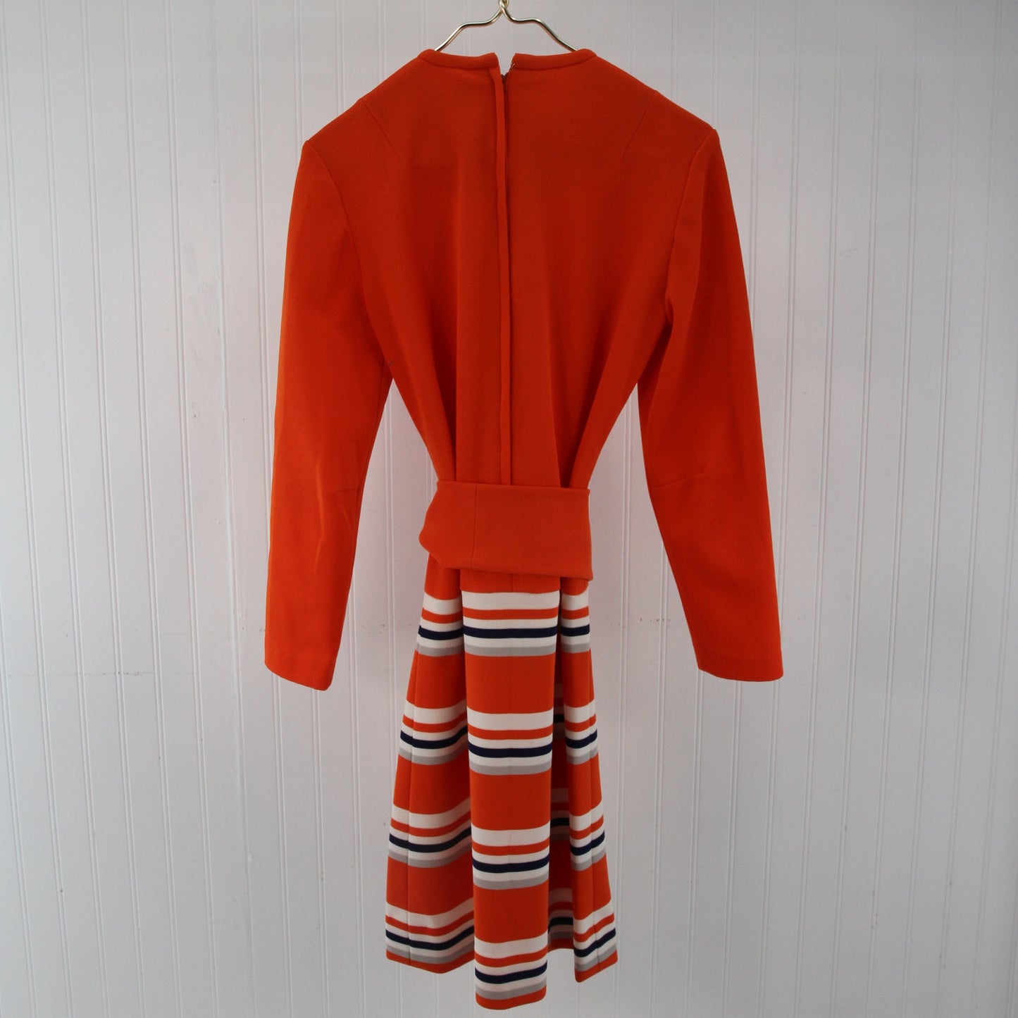 1960's Jeanne Durrell Orange Mod Dress2