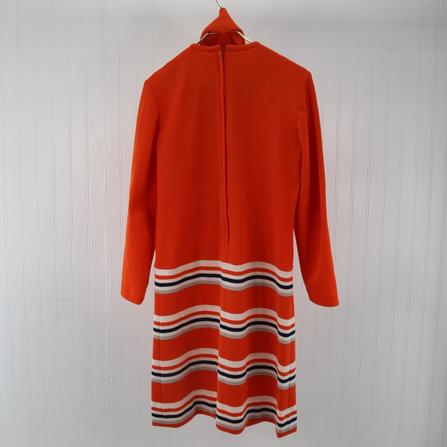 1960's Jeanne Durrell Orange Mod Dress5