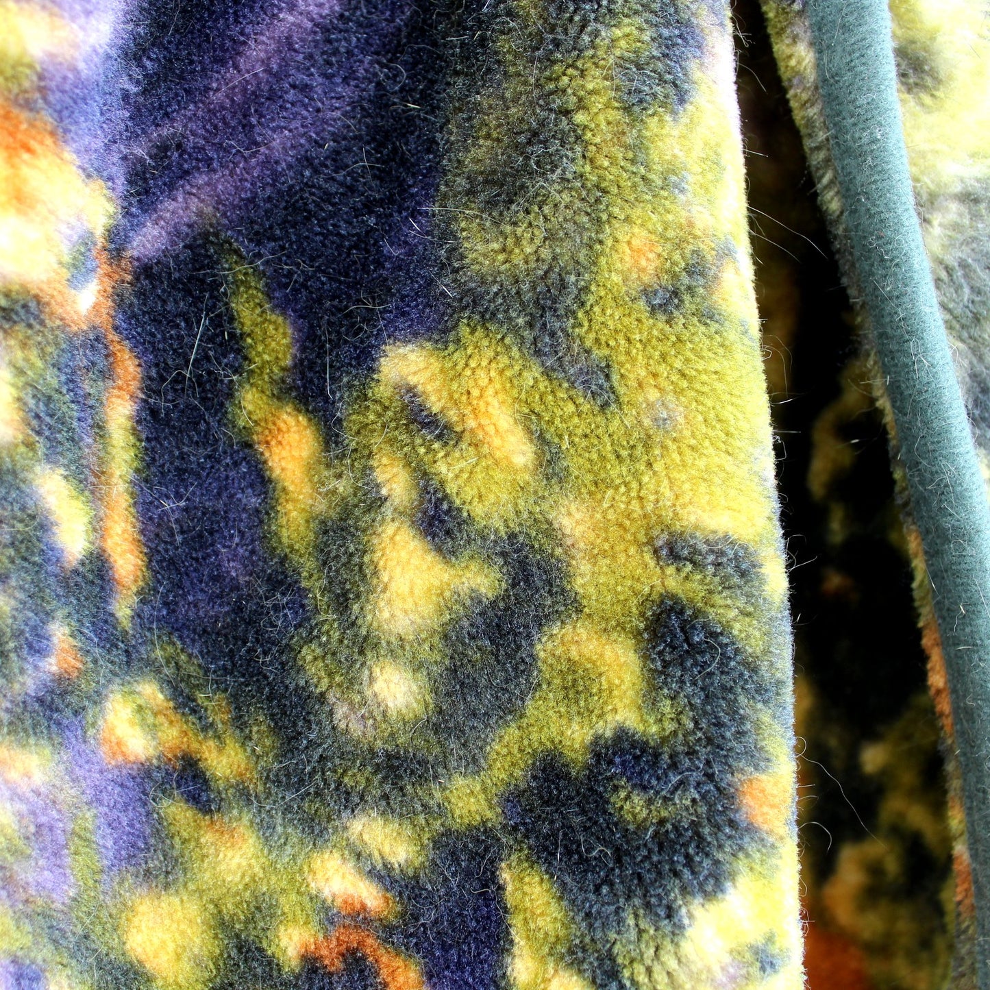 Northwest Polyester Plush Throw Blanket Wolf Variant 2 closeup fiber and colors
