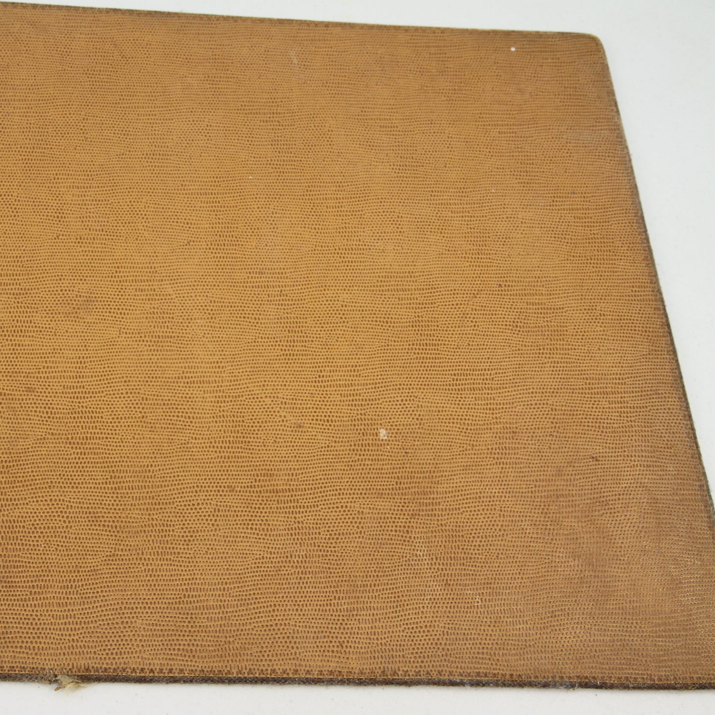 Vintage Reversible Pebbled Brown Leather Deskpad Side One right