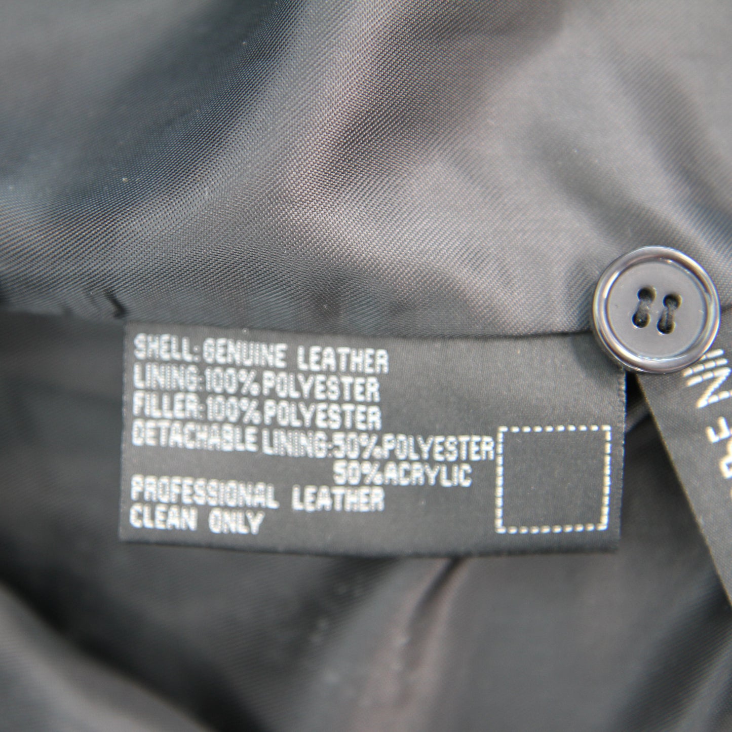 Sergio Benini Mens Black Leather Jacket Medium 12