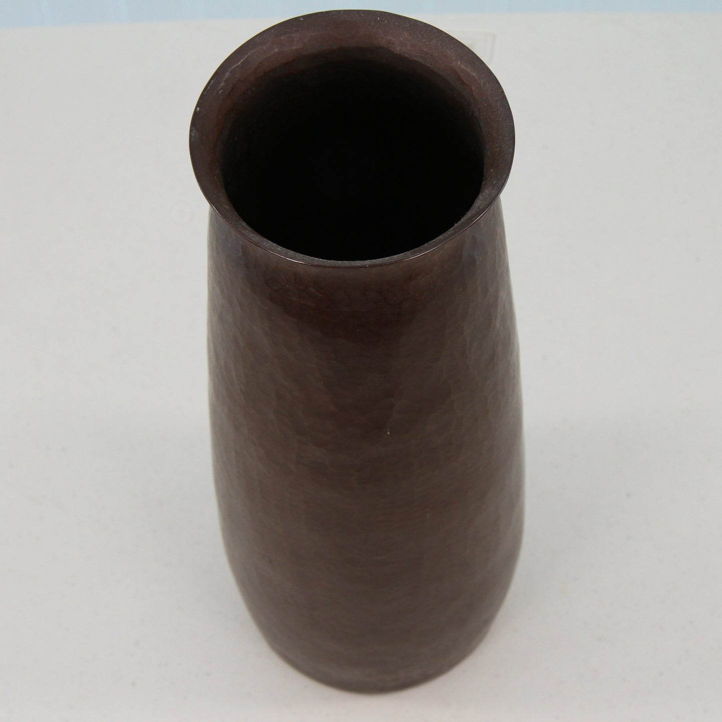 Santa Clara del Cobre JCLR signed copper vase top view1