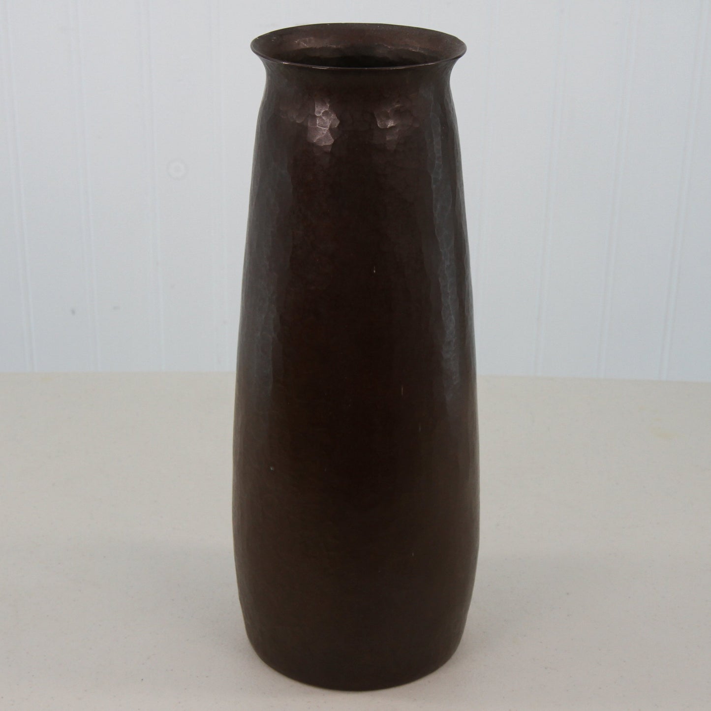 Santa Clara del Cobre JCLR signed copper vase front view