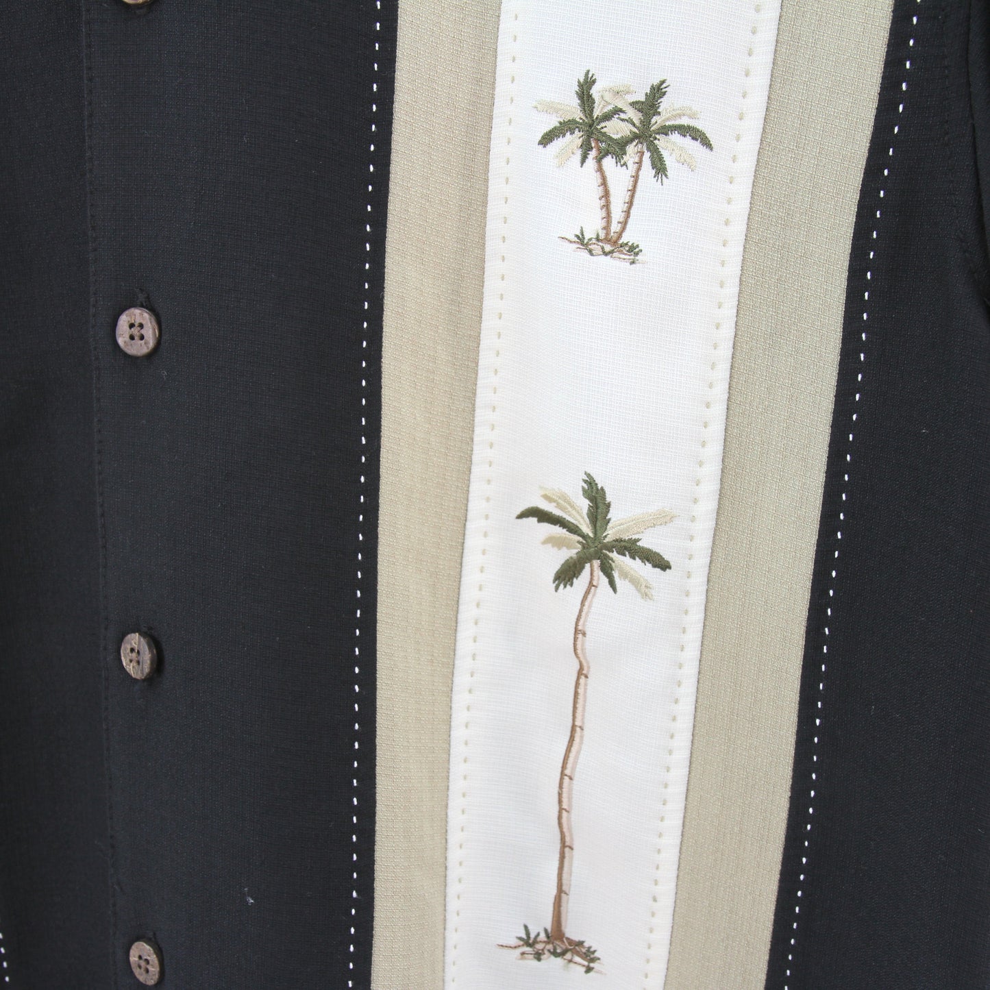 Havana Jack Cafe Black Hawaiian Cuban Shirt front 3