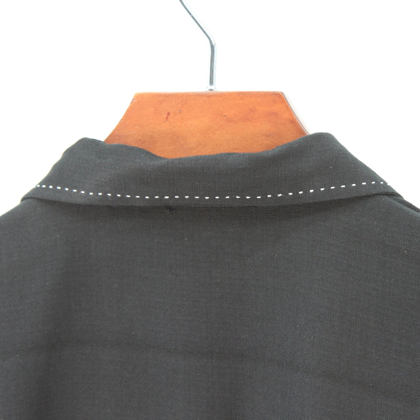 Havana Jack Cafe Black Hawaiian Cuban Shirt back collar