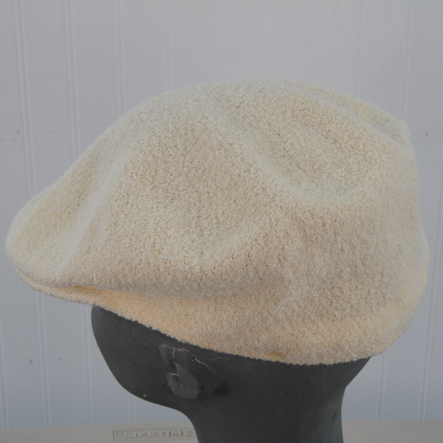 Pair Kangol Driving Caps Tan & White 13