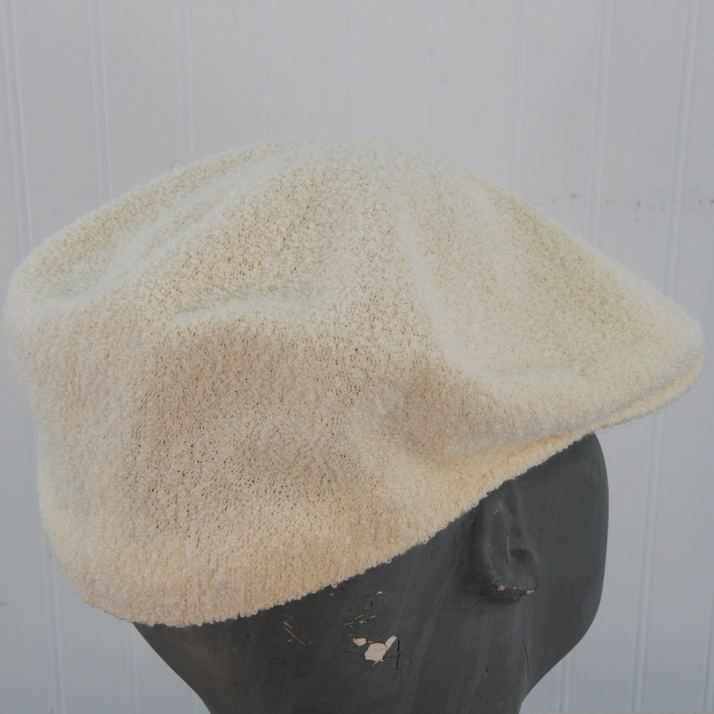 Pair Kangol Driving Caps Tan & White 14
