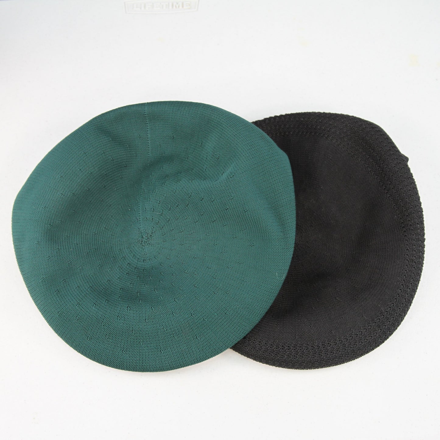 Pair Green Black Kangol Flat Driving Caps Large 1