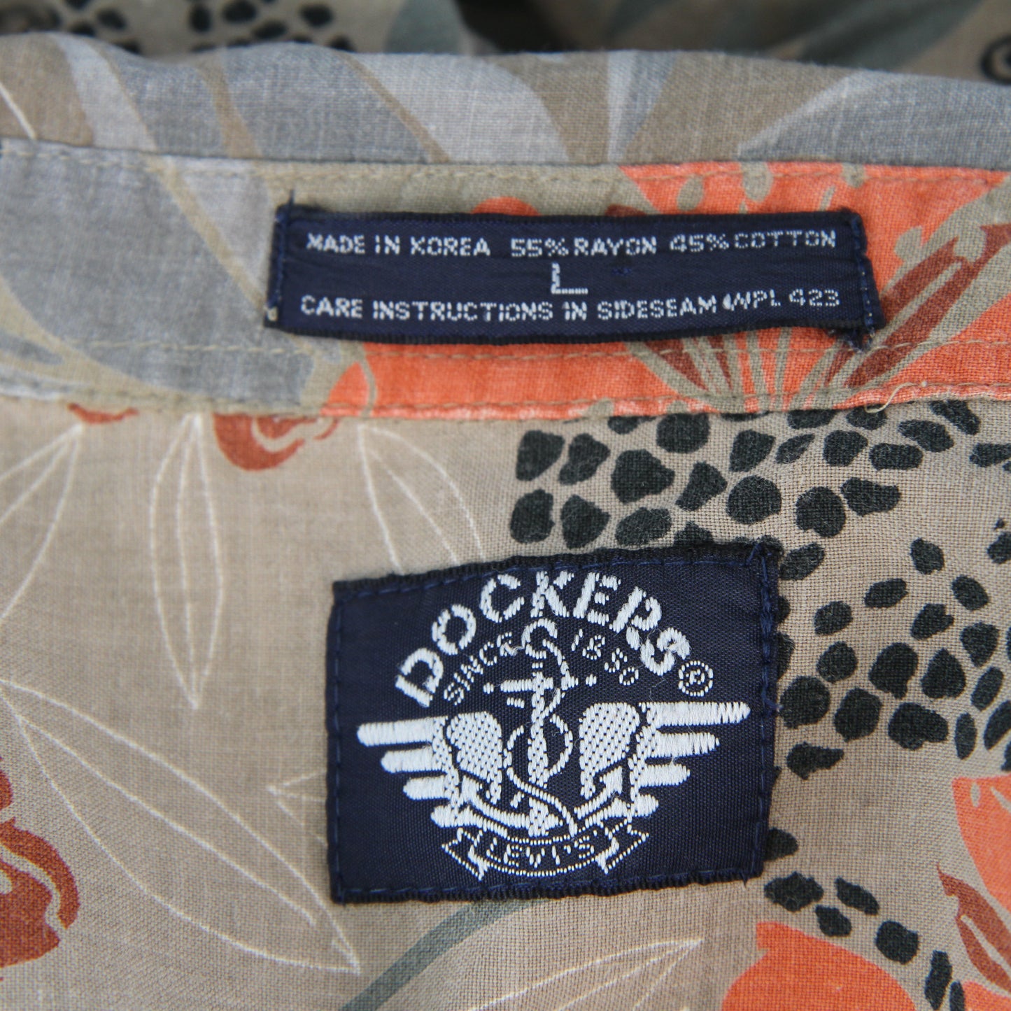 Four Hawaiian Shirts Bundle Florals Various Makers Docker care tag