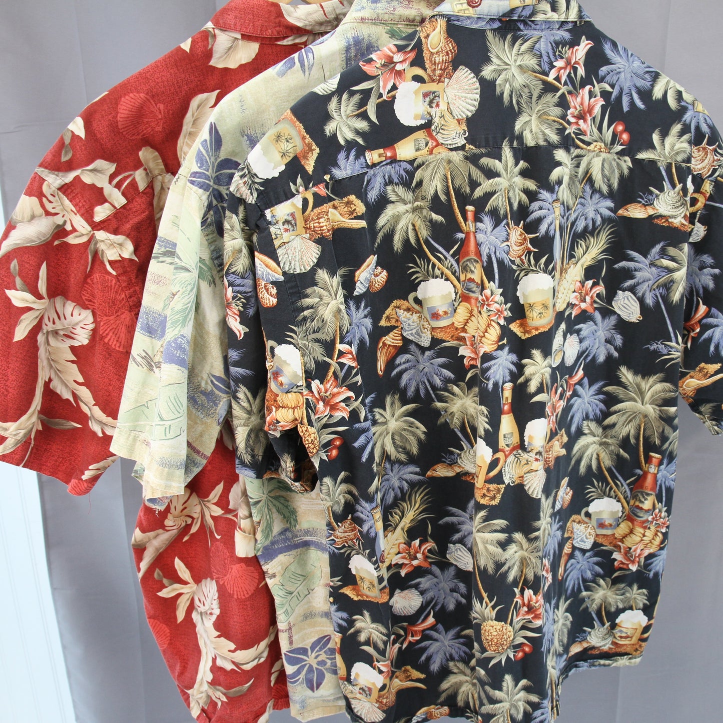 Pierre Cardin Three Hawaiian Shirt Bundle rear view