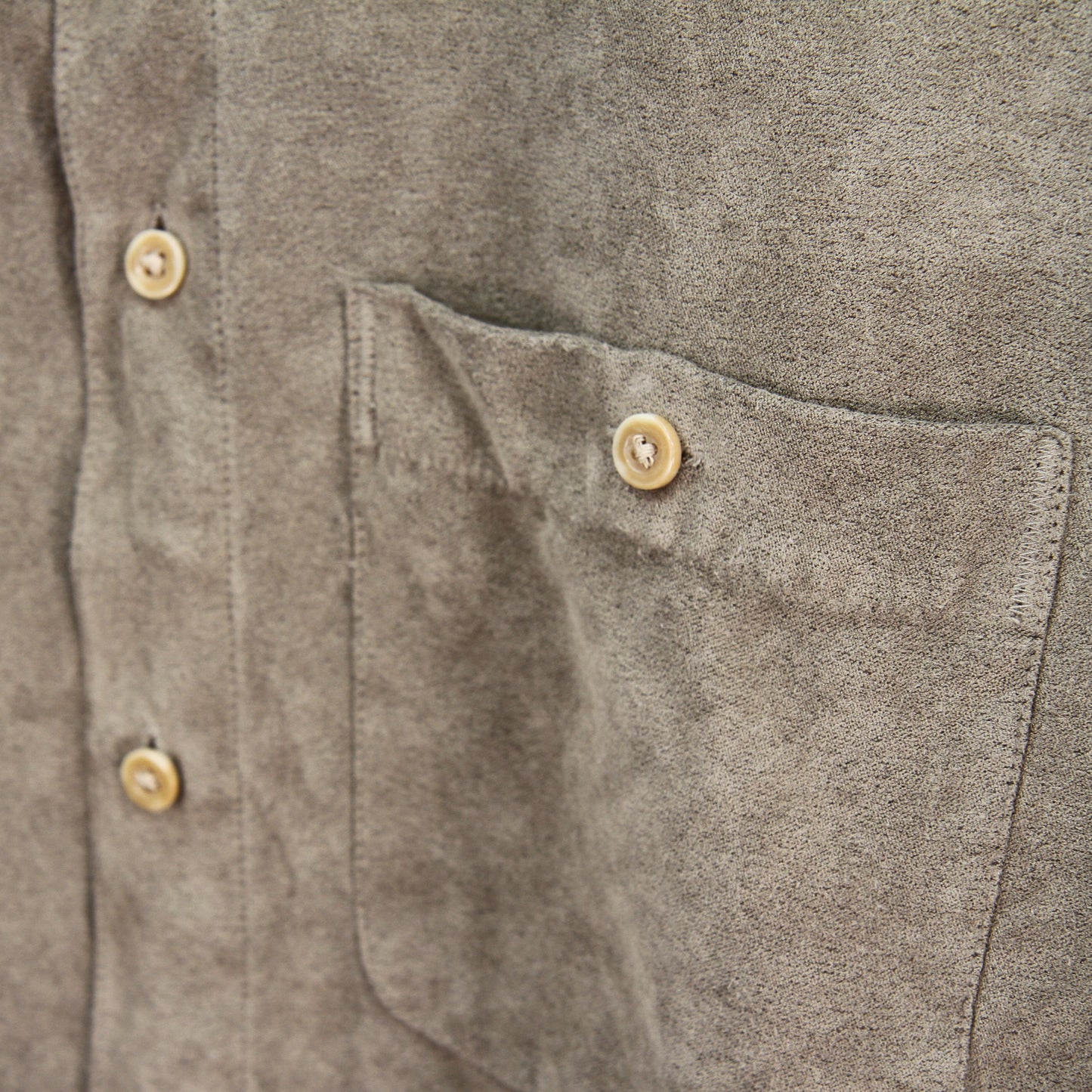 Pair Geoffrey Beene micro suede long sleeve mens shirt pocket