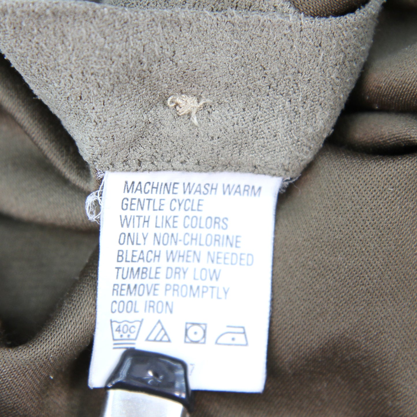 Pair Geoffrey Beene micro suede long sleeve mens shirt care tag