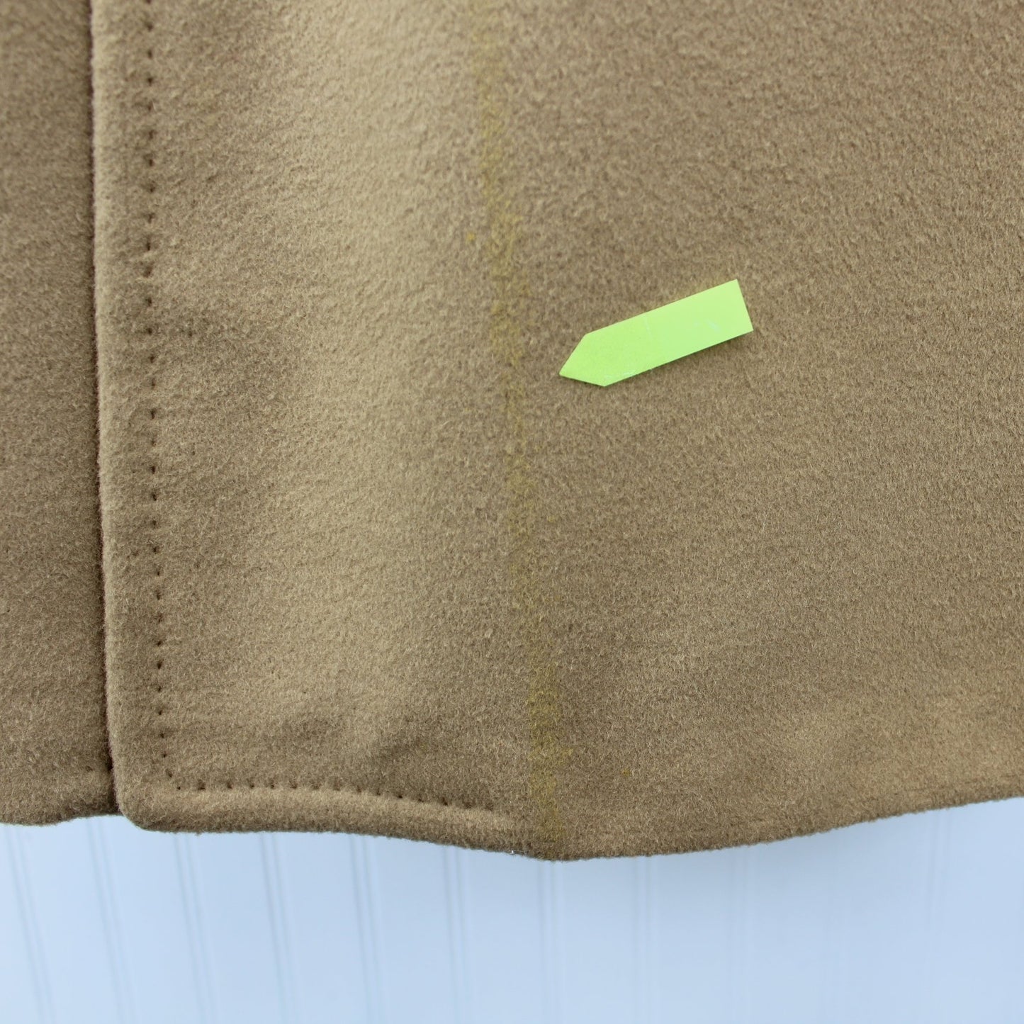 Dhalishan Camel Coat Men's 100% Cashmere Classic Hand Detail Vintage Excellent subtle line