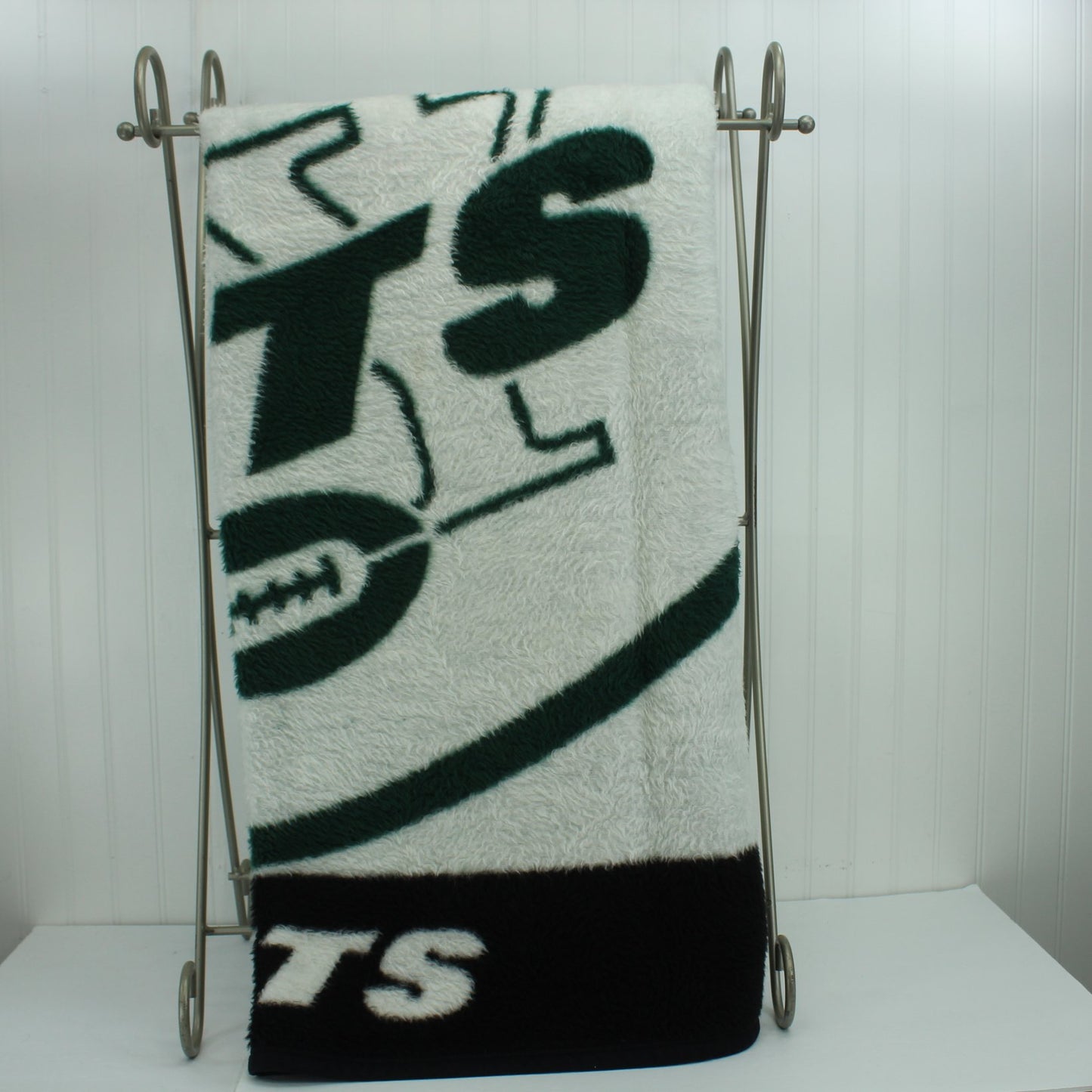 Biederlack Acrylic Blend Stadium Blanket New York Jets vertical other half of throw