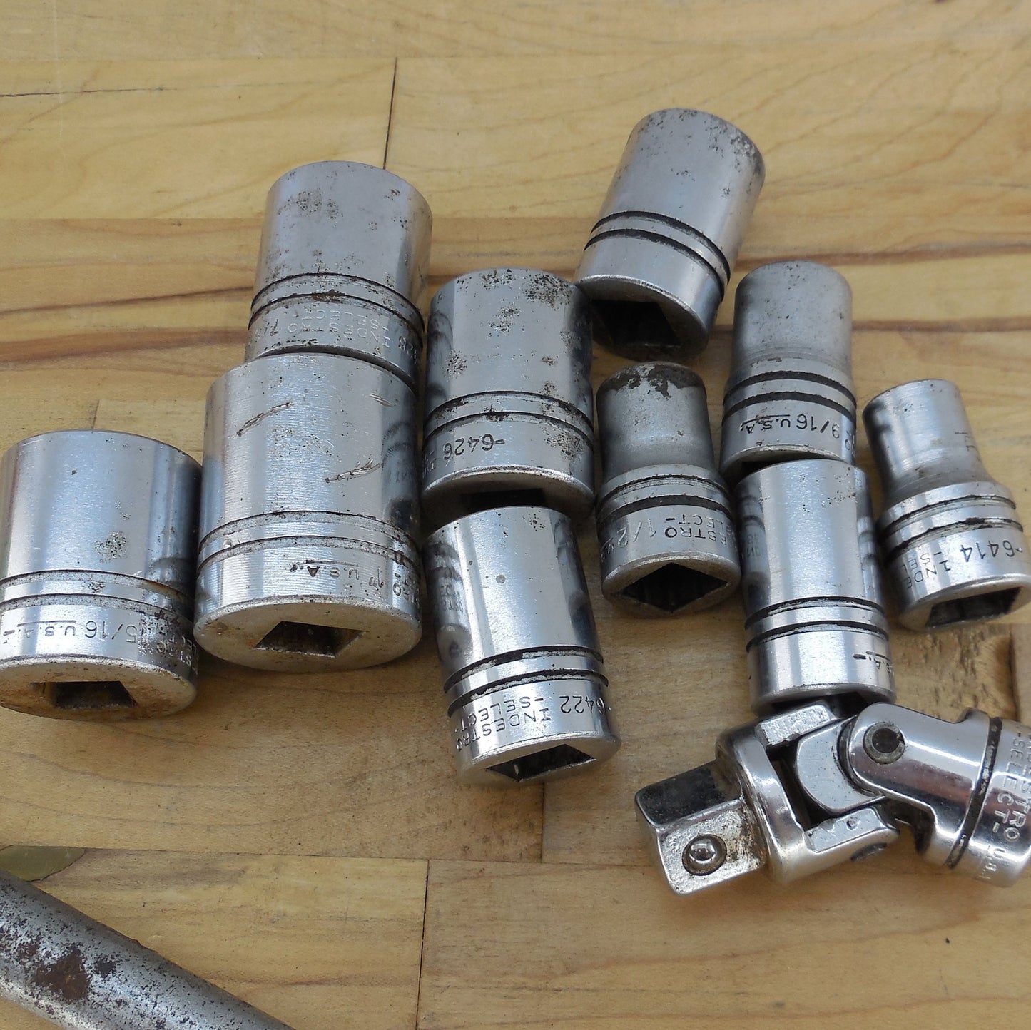 Indestro Select USA Vintage Socket Wrench Set 1/2" Drive 12 pt. SAE