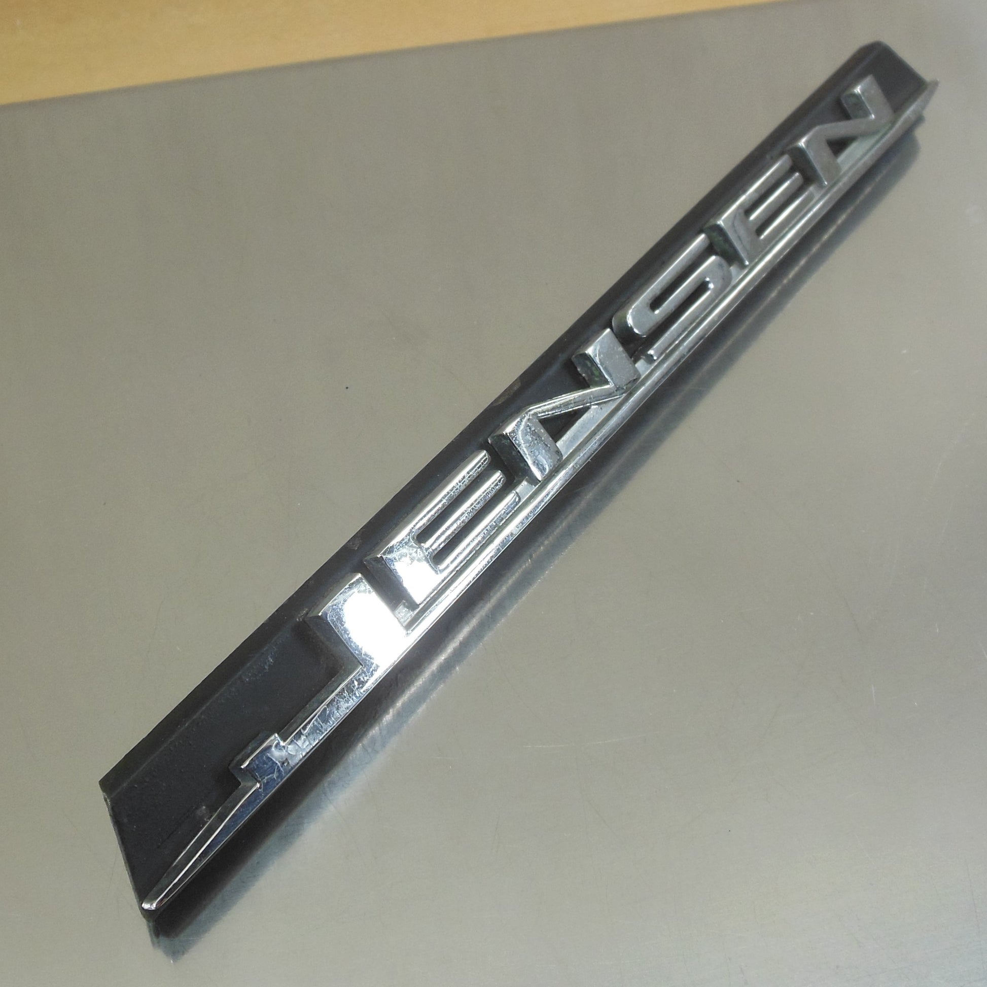 Jensen Interceptor OEM Car Badge Emblem C-Pillar Black Chrome vintage