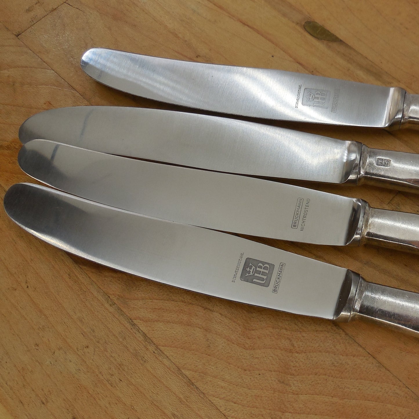 Bruckmann & Sohne Germany BMN24 Silverplate Flatware - 4 Set Dinner Knives