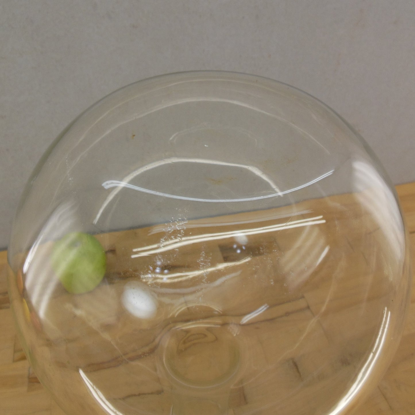 Kimax 6000 ml Glass Laboratory Flask Round Flat Bottom Neck 14.5" Used