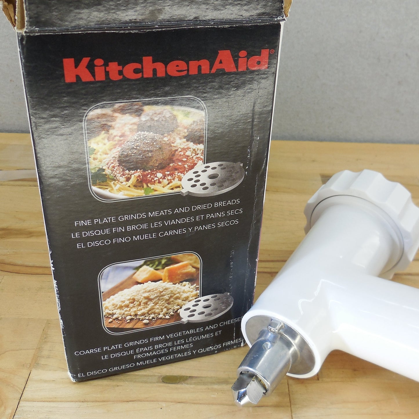 KitchenAid Mixer Attachment FGA Food Meat Grinder Set White Boxed