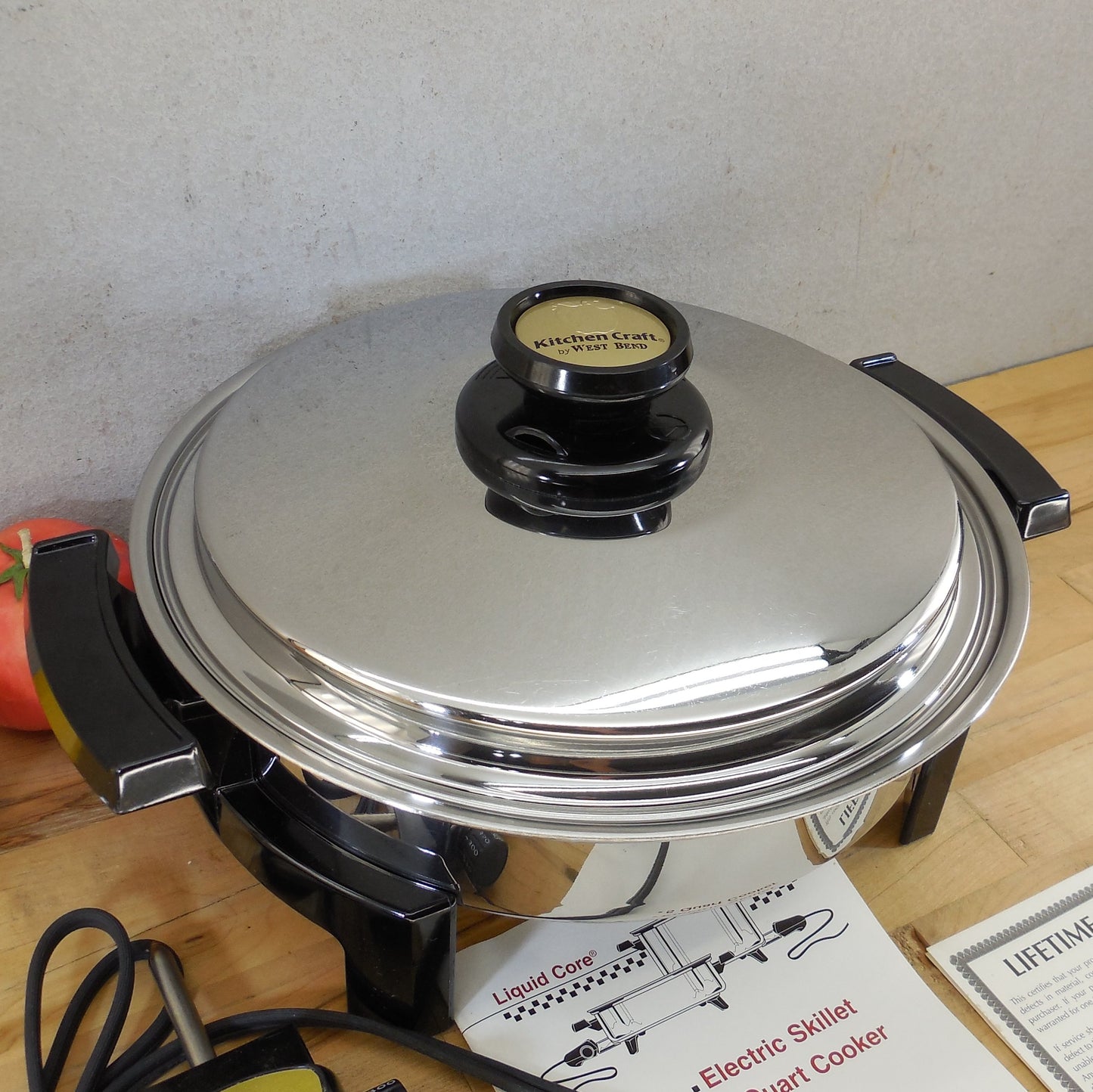 Kitchen Craft West Bend USA 2024 Liquid Core 11" Stainless Electric Skillet