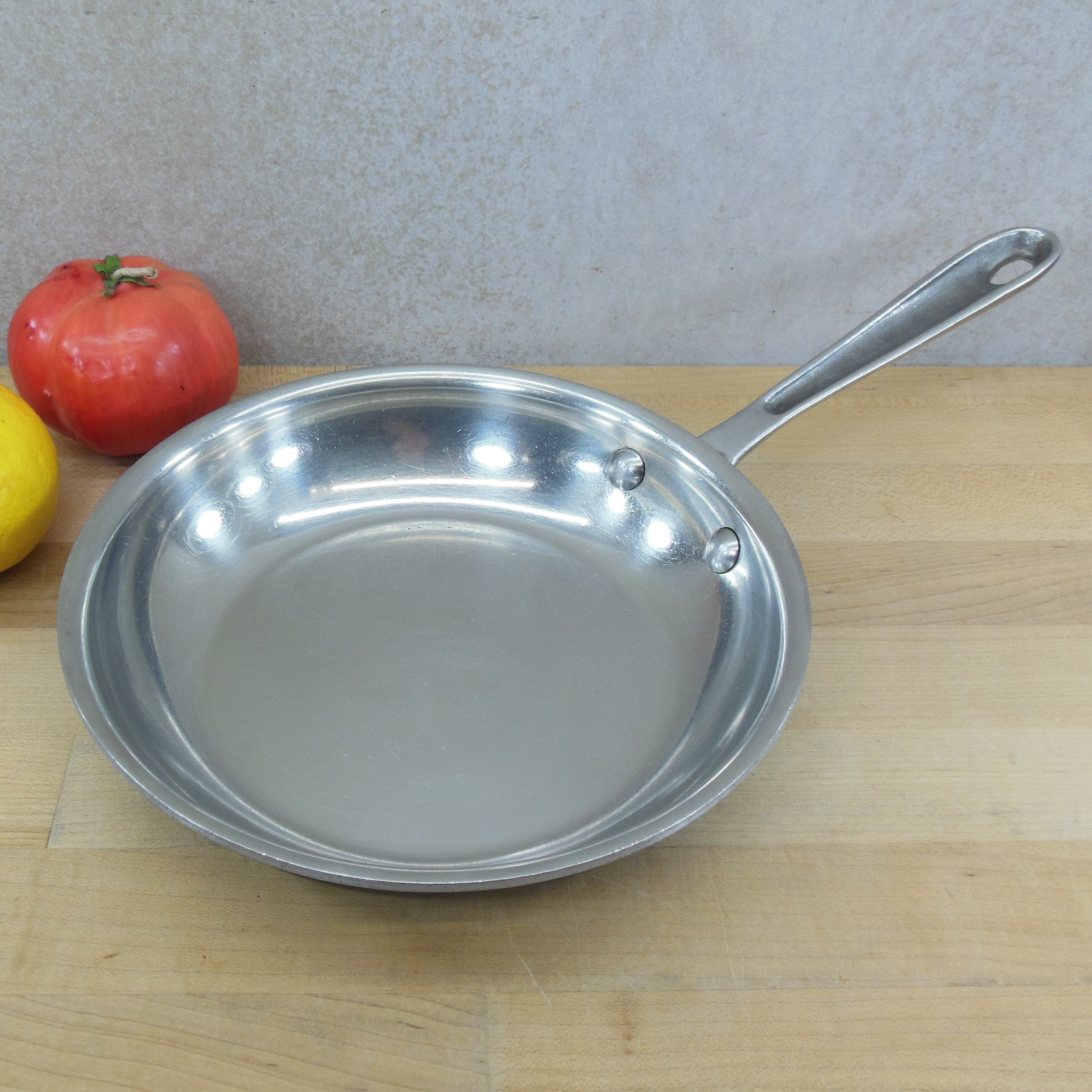 Vintage All-Clad LTD Anodized Stainless Steel Aluminum Core 10.5 Skillet  Fry Pan