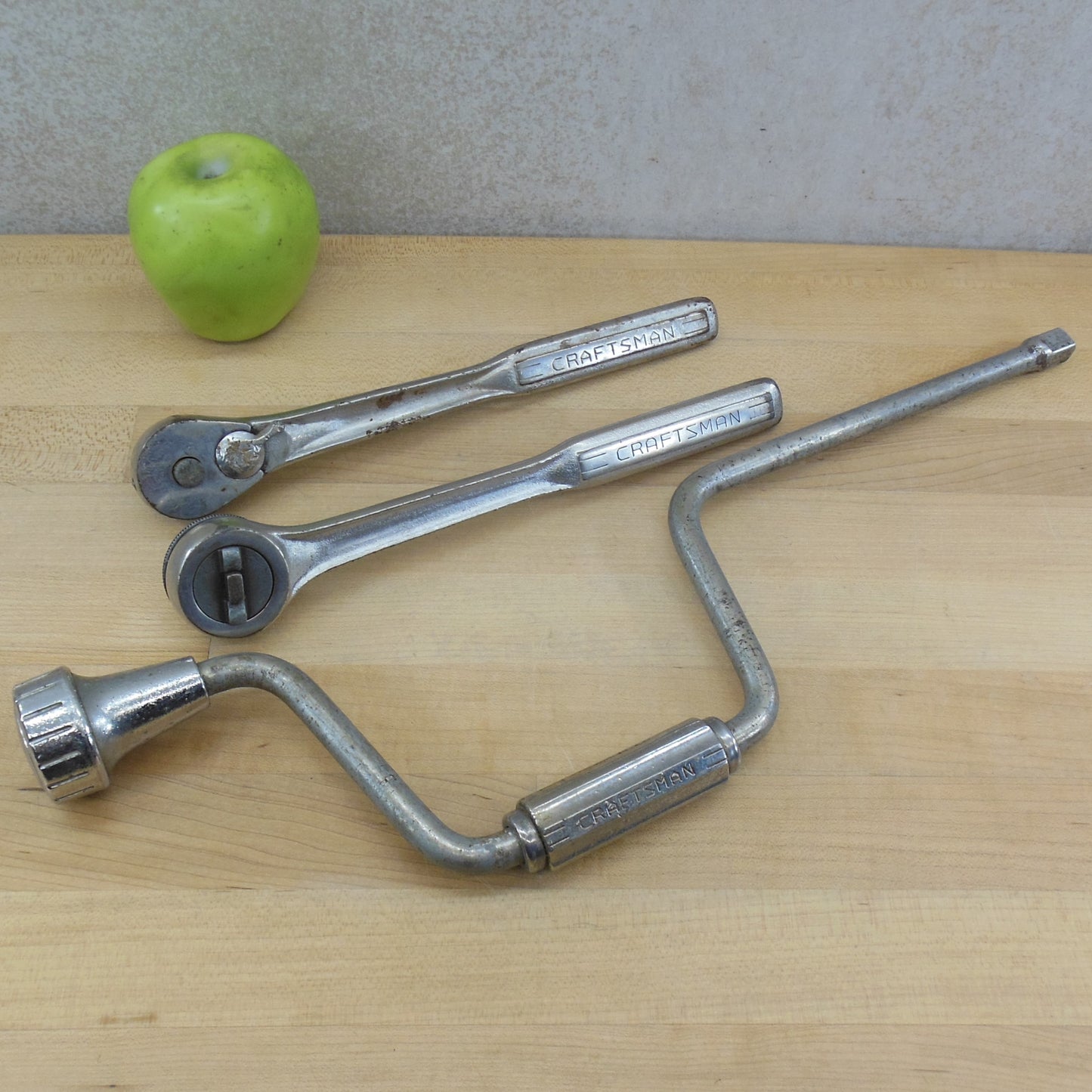 Craftsman3 Lot V Series Patent 1/2" Drive Speed & Socket Wrenches