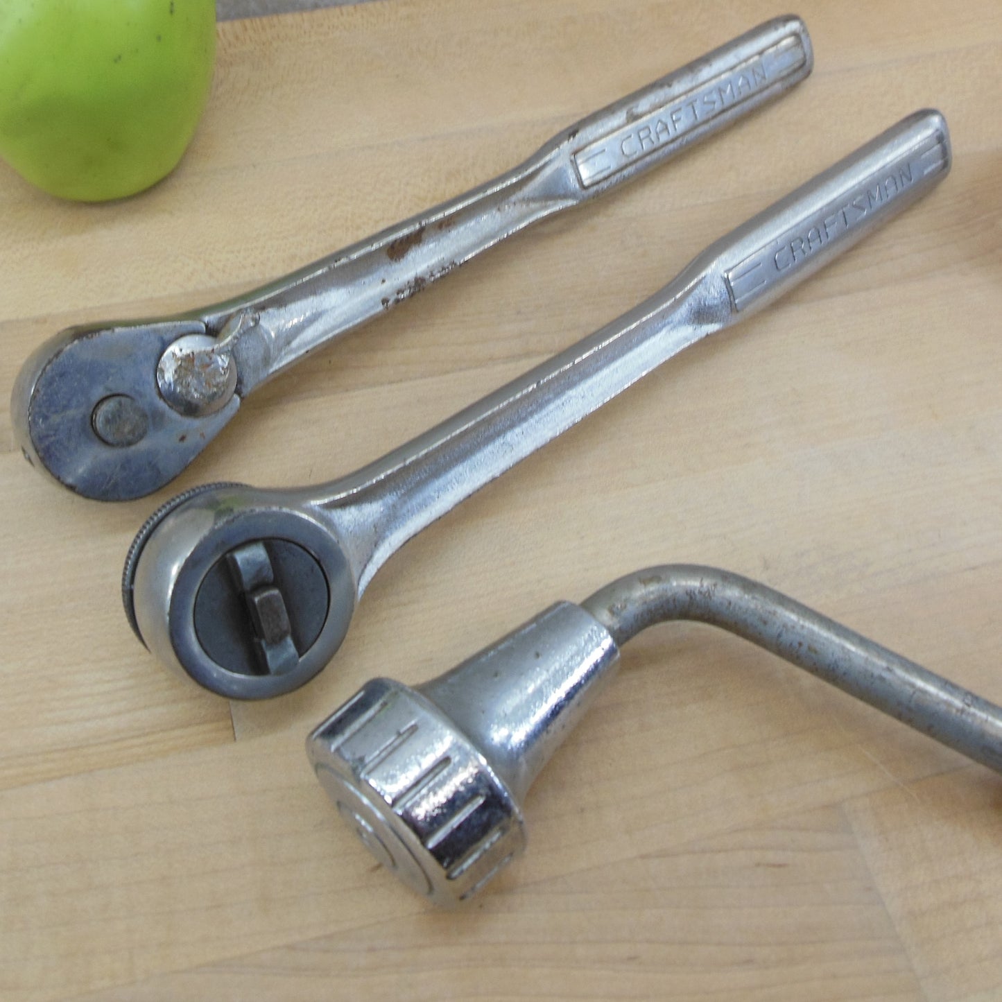Craftsman3 Lot V Series Patent 1/2" Drive Speed & Socket Wrenches vintage