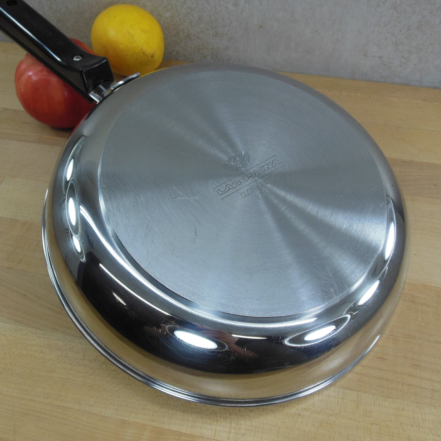 Lagostina Cucina Paese 1901 Fry Pan Skillet - Stainless 10" used