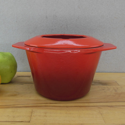 Le Creuset France Cerise Red Gourmand Fondue Pot & Collerette