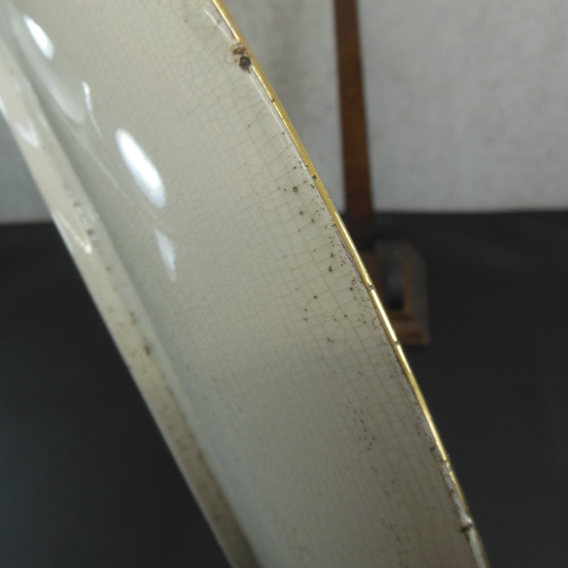 Mintons England Antique Pair 15" Chargers Platters Children Playing Swing Dog Gold Rim