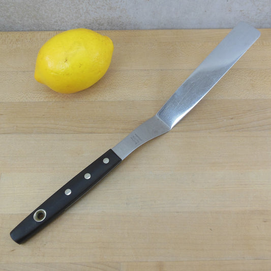 Maid of Honor (Sears) USA Stainless Baker's Spatula Black Modern Handle vintage