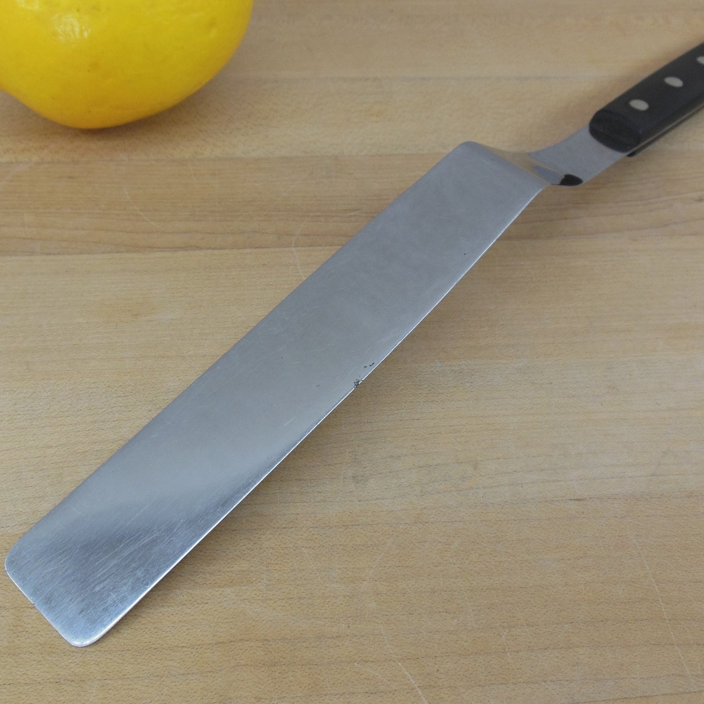 Maid of Honor (Sears) USA Stainless Baker's Spatula Black Modern Handle used